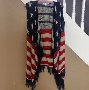 American Flag style vest